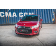 Maxton Design spoiler pod přední nárazník pro Citroen Ds4, černý lesklý plast ABS