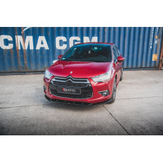 Maxton Design spoiler pod přední nárazník pro Citroen Ds4, černý lesklý plast ABS