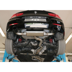 Fox Sportauspuff koncový tlumič výfuku s koncovkou 1x100 Typ 25 černá na obou stranách pro BMW řada 1 F20, F21 s motorem 1.5