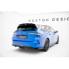 Maxton Design spoiler pod zadní nárazník s žebrováním pro Opel Astra L (Mk5), černý lesklý plast ABS, Sports Tourer/ Hatchback