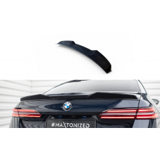 Maxton Design prodloužení spoileru 3d pro BMW řada 5 G60 M-Pack, černý lesklý plast ABS