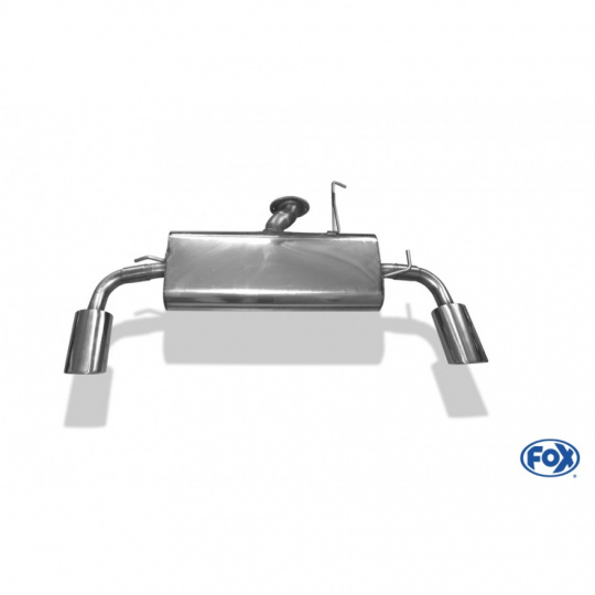 Fox Sportauspuff koncový tlumič výfuku s koncovkou 115x85 Typ 32 na obou stranách pro Mitsubishi Lancer CYO s motorem 2.0 D