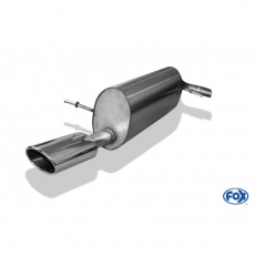 Fox Sportauspuff koncový tlumič výfuku s koncovkou 115x85 Typ 32 pro Seat Ibiza 6J 2008- s motorem 1.0, 1.2, 1.2 TDI, 1.4, 1.4 TDI, 1.6, 1.6 TDI, 1.9 TDI, 2.0 TDI