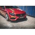 Maxton Design "Racing durability" spoiler pod přední nárazník s rohovými splittery pro Mercedes třída C W205/C43 AMG Coupe, plast ABS bez povrchové úpravy, s červenou linkou