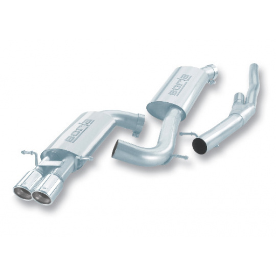 Borla Cat-Back výfukový systém "S-Type" pro Audi S4 B5 Quattro Twin Turbo 2,7l V6 AWD 4-dvéř. , r.v. od 00-02