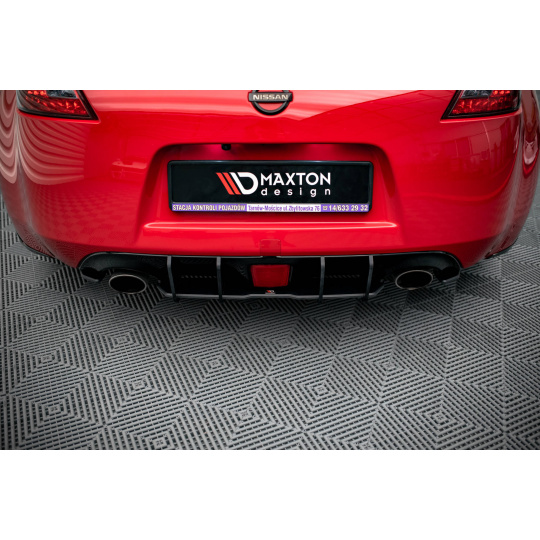 Maxton Design "Street Pro" difuzor zadního nárazníku pro Nissan 370Z Facelift, plast ABS bez povrchové úpravy