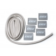 DEi Design Engineering sada termo izolačního návleku "Protect-A-Wire" délka 2,1 m + 6x koncovka s logem, stříbrná barva