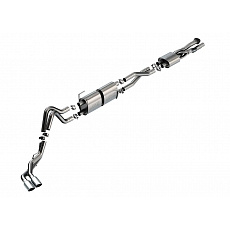 Borla Cat-Back výfukový systém "S-Type" pro Ford F-250, automat, 2WD/4WD, CC s SB (6' 9") 160" rozvor, mimo auta s dvojitými zadními koly, barva koncovek: chromové