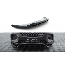 Maxton Design spoiler pod přední nárazník pro Jaguar E-Pace Mk1 R-Dynamic, černý lesklý plast ABS