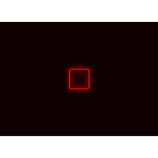 Kompletní LED čtyřhranné svítidlo červené, rozměr: 1 element 44 x 44 cm