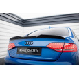 Maxton Design prodloužení spoileru 3d pro Audi S4 B8, černý lesklý plast ABS, Sedan
