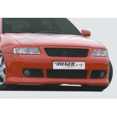 Rieger přední nárazník pro Audi A3 8L 3-dvéř., 5-dvéř., plast ABS bez povrchové úpravy, pro vozy s integrovanou maskou bez znaku, s držáky originálních mlhových světel