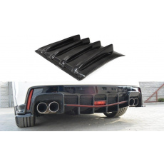 Maxton Design vložka zadního nárazníku pro Honda Civic Mk9 Type-S/R, černý lesklý plast ABS Maxton Design vložka zadního nárazníku pro Honda Civic Mk9 Type-S/R, černý lesklý plast ABS