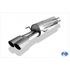 Fox Sportauspuff koncový tlumič výfuku s koncovkou 2x80 Typ 14 pro Opel Astra G s motorem 2.0 T