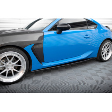 Maxton Design "Street Pro" difuzory pod boční prahy ver.1 pro Toyota GR86 Mk1, plast ABS bez povrchové úpravy, s červenou linkou