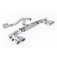 Milltek Sport výfukový systém cat-back Race System - 80mm bez rezonátoru (nejhlasitější) pro Audi S3 2.0TFSI Quattro Sportback 310PS 8Y (s OPF/GPF) 2020-2024, typ koncovek: GT-115 leštěné