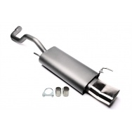 TA Technix sportovní výfuk VW Polo 86C (82-94), 1x 70x140 mm DTM oválná zahnutá nerezová koncovka s pertlem