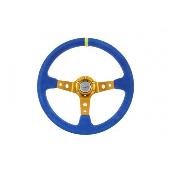 Sportovní semišový volant - modrý, průměr 35cm