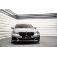 Maxton Design spoiler pod přední nárazník ver.2 pro BMW řada 5 G30 FL, černý lesklý plast ABS, M-pack
