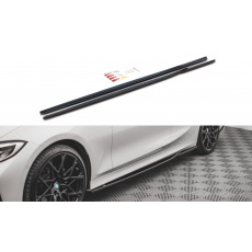 Maxton Design difuzory pod boční prahy pro BMW řada 3 G20, G21, černý lesklý plast ABS Maxton Design difuzory pod boční prahy pro BMW řada 3 G20, G21, černý lesklý plast ABS