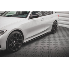Maxton Design difuzory pod boční prahy pro BMW řada 3 G20, G21, černý lesklý plast ABS
