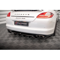 Maxton Design středový spoiler pod zadní nárazník s žebrováním pro Porsche Panamera 970 Turbo, černý lesklý plast ABS Maxton Design středový spoiler pod zadní nárazník s žebrováním pro Porsche Panamera 970 Turbo, černý lesklý plast ABS