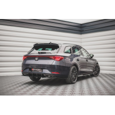 Maxton Design "Racing durability" zadní difuzor pro Seat Leon FR Mk4, plast ABS bez povrchové úpravy, s červenou linkou