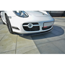 Maxton Design spoiler pod přední nárazník ver.2 pro Porsche Cayman Mk1, Carbon-Look