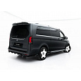 Maxton Design spoiler pod zadní nárazník s žebrováním pro Mercedes třída V W447 Facelift 2 /AMG-Line, černý lesklý plast ABS