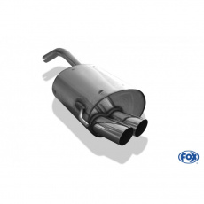 Fox Sportauspuff koncový tlumič výfuku s koncovkou 2x70 Typ 14 pro Alfa Romeo 147 s motorem 1.6, 2.0