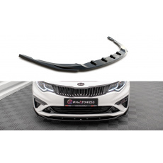 Maxton Design spoiler pod přední nárazník ver.2 pro Kia Optima Mk4 Facelift, černý lesklý plast ABS