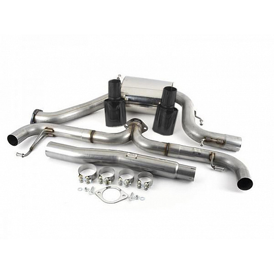 Milltek Sport výfukový systém cat-back Scirocco R-style pro Volkswagen Scirocco GT 2.0 TSi 200PS 2008-2016, černé oválné koncovky, určeno pro Scirocco R zadní nárazník Milltek Sport výfukový systém cat-back Scirocco R-style pro Volkswagen Scirocco GT 2.0 TSi 200PS 2008-2016, černé oválné koncovky, určeno pro Scirocco R zadní nárazník