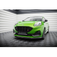 Maxton Design spoiler pod přední nárazník ver.2 pro Ford Puma ST, ST-Line, černý lesklý plast ABS