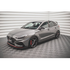 Maxton Design "Street Pro" difuzory pod boční prahy ver.2 pro Hyundai i30 N Mk3, plast ABS bez povrchové úpravy, s červenou linkou Maxton Design "Street Pro" difuzory pod boční prahy ver.2 pro Hyundai i30 N Mk3, plast ABS bez povrchové úpravy, s červenou linkou