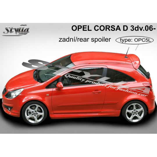 Stylla spoiler zadních dveří Opel Corsa D 3dv (2006 - 2014)