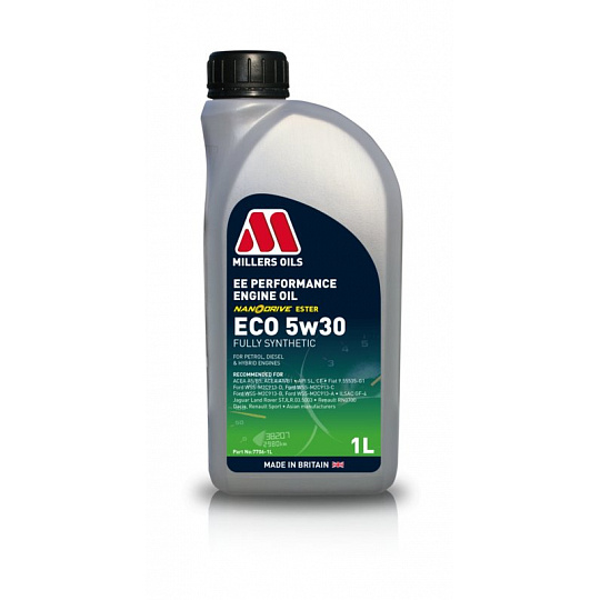 Plně syntetický motorový olej Millers Oils NANODRIVE - EE Performance ECO 5w30, 1L Plně syntetický motorový olej Millers Oils NANODRIVE - EE Performance ECO 5w30, 1L