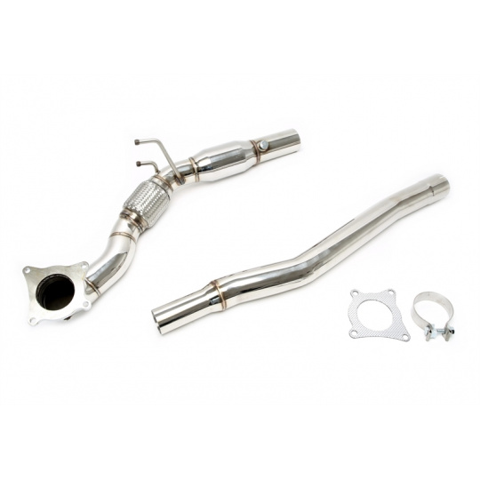 TA Technix downpipe Audi TTS 8J s 200článkovým katalyzátorem - průměr 76 mm