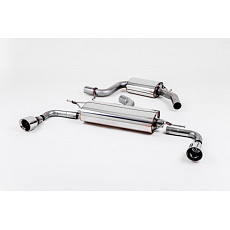 Milltek Sport homologovaný výfuk cat-back s rezonátorem (tišší) pro Volkswagen Golf Mk6 GTi 2.0 TSI 210PS 2009-2013, 2x 100mm leštěná koncovka GT100