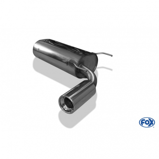 Fox Sportauspuff koncový tlumič výfuku s koncovkou 1x90 Typ 13 pro Mazda MX5 NA s motorem 1.5, 1.6, 1.8