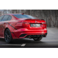 Maxton Design vložka zadního nárazníku pro Jaguar XE Mk1 Facelift X760 R-Dynamic, černý lesklý plast ABS