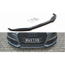 Maxton Design spoiler pod přední nárazník pro Audi S6 C7 FL, černý lesklý plast ABS