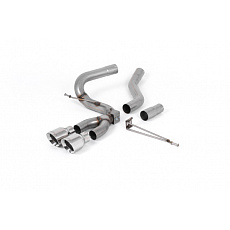 Milltek Sport výfukový systém cat-back pro Ford Focus Mk3 ST 2.0l TDCi 5-dvéř. Hatchback (Diesel) 2012-2018, GT-100 leštěné koncovky