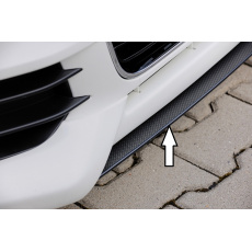 Rieger lipa pod přední nárazník Rieger pro Audi A1 8X 3-dvéř., 5-dvéř. (sportback) před faceliftem, 08/10-12/14, plast ABS s povrchovou úpravou Carbon-Look