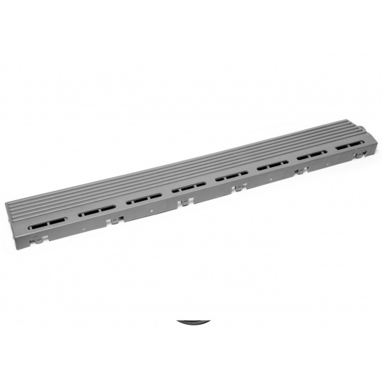 Nájezdová hrana k modulární podlaze, provedení: s čepy, barva: tmavě šedá