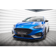 Maxton Design "Racing durability" spoiler pod přední nárazník pro Ford Focus, Focus ST Mk4, plast ABS bez povrchové úpravy, s červenou linkou