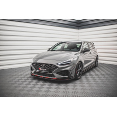 Maxton Design spoiler pod přední nárazník ver.2 pro Hyundai i30 N MK3 Facelift, černý lesklý plast ABS