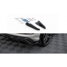 Maxton Design boční difuzory pod zadní nárazník pro Audi RSQ3 F3, černý lesklý plast ABS