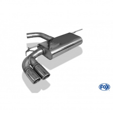 Fox Sportauspuff koncový tlumič výfuku s koncovkou 2x80 Typ 16 pro Seat Leon 5F 2012- s motorem 1.8, 2.0 TDI