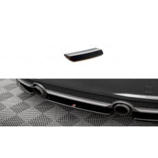 Maxton Design středový spoiler pod zadní nárazník pro Audi TT 8S, černý lesklý plast ABS, S-Line