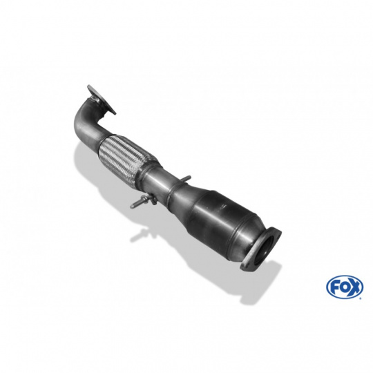 Fox Sportauspuff downpipe se sportovním katalyzátorem pro Opel Astra J 2012- s motorem 2.0